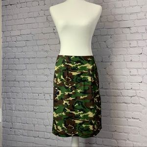 Vintage Options by Bobbi Feinstein Camo Knee-length Skirt - S